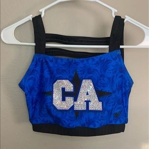 California Allstars Cheer Bra Cali CA Bullets